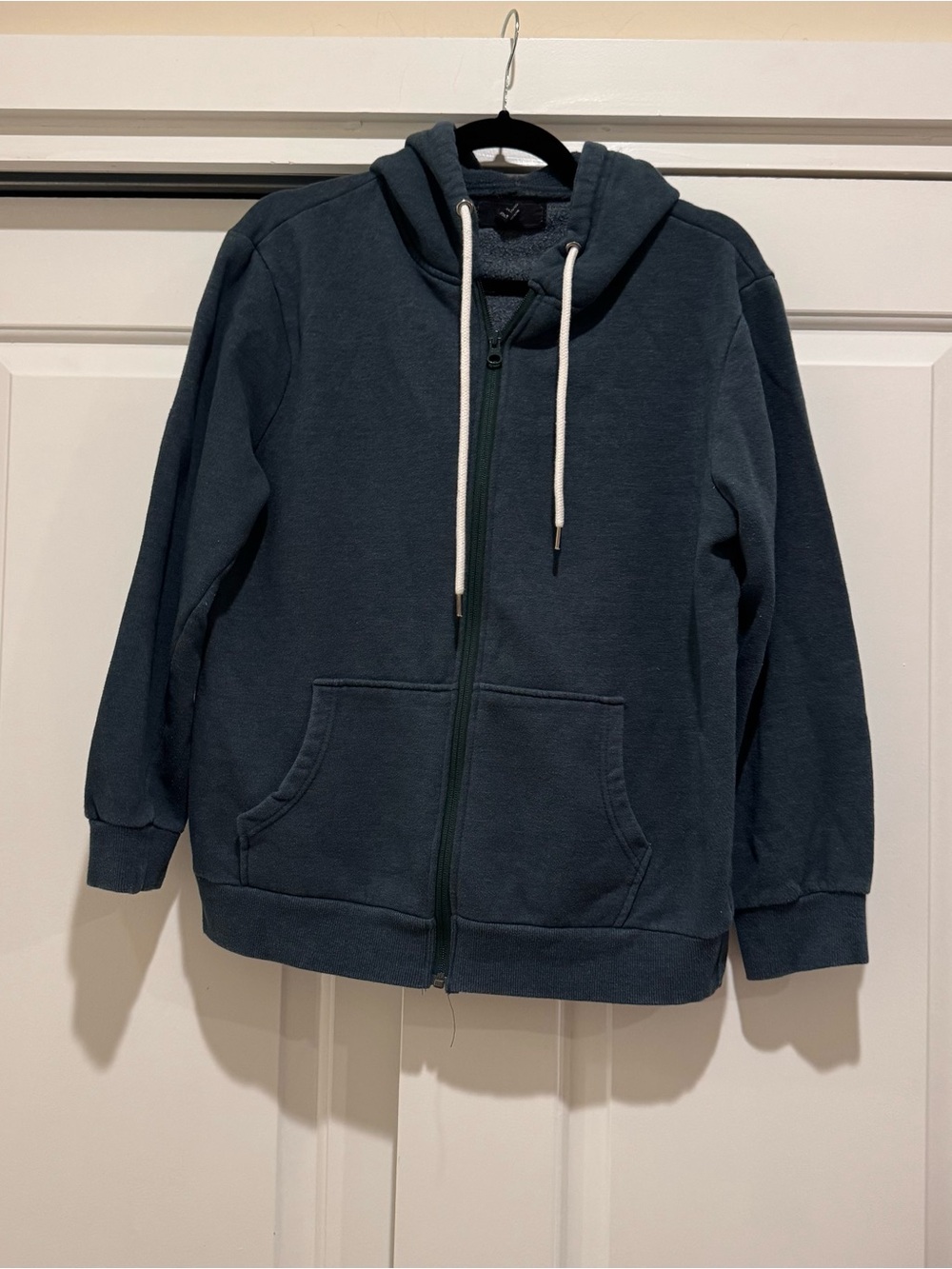 Men’s dark green/blue Zip Up Hoodie, medium